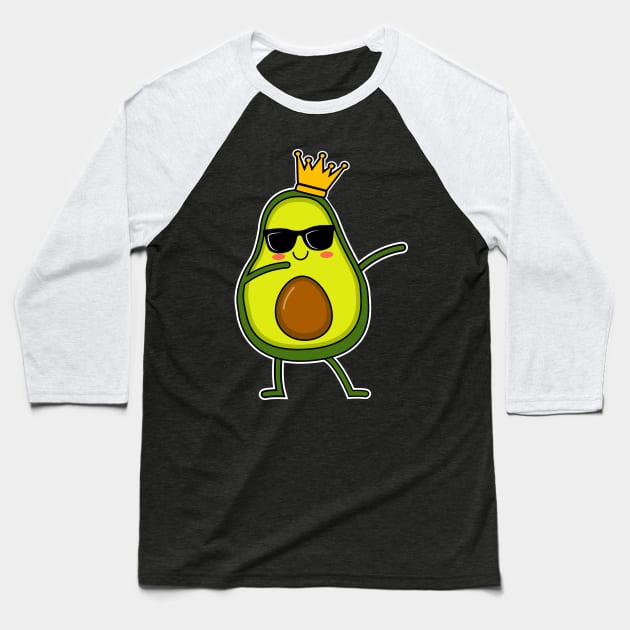 Cute Dabbing Avocado For Boys Kids Dab Dance Gift Baseball T-Shirt by HCMGift